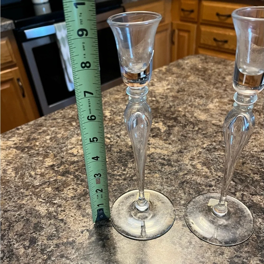 Crate & Barrel Classic Teardrop Candleholders